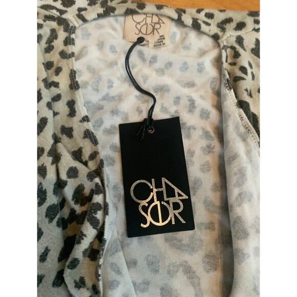Chaser Brand Cardigan Leopard Print size large - Picture 2 of 4